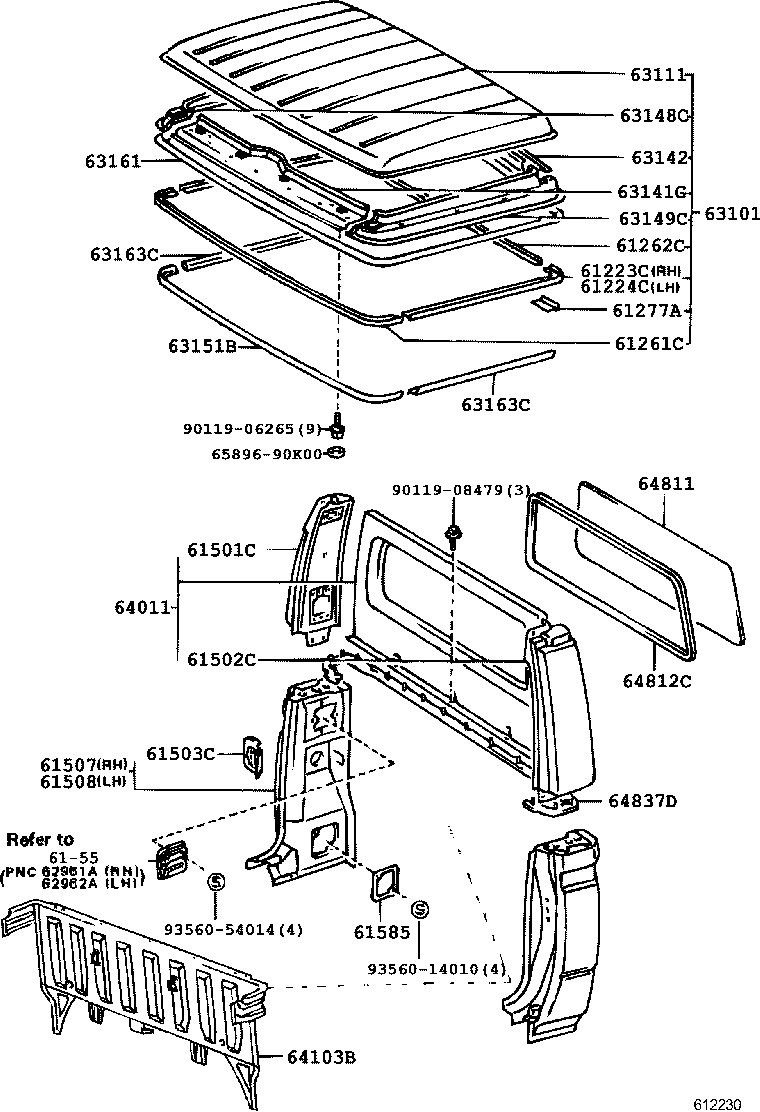  LAND CRUISER 70 |  ROOF PANEL BACK PANEL