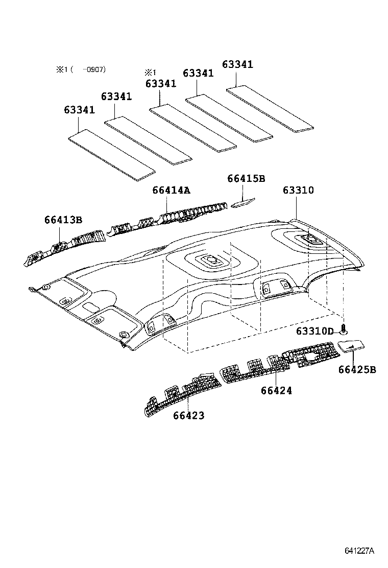  RAUM |  ROOF HEADLINING SILENCER PAD