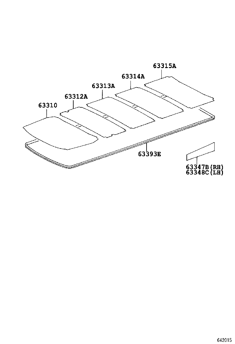  DYNA TOYOACE |  ROOF HEADLINING SILENCER PAD