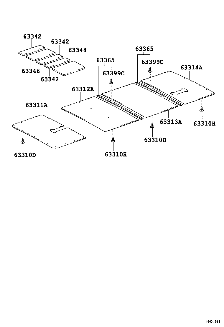  QUICK DELIVERY 200 |  ROOF HEADLINING SILENCER PAD