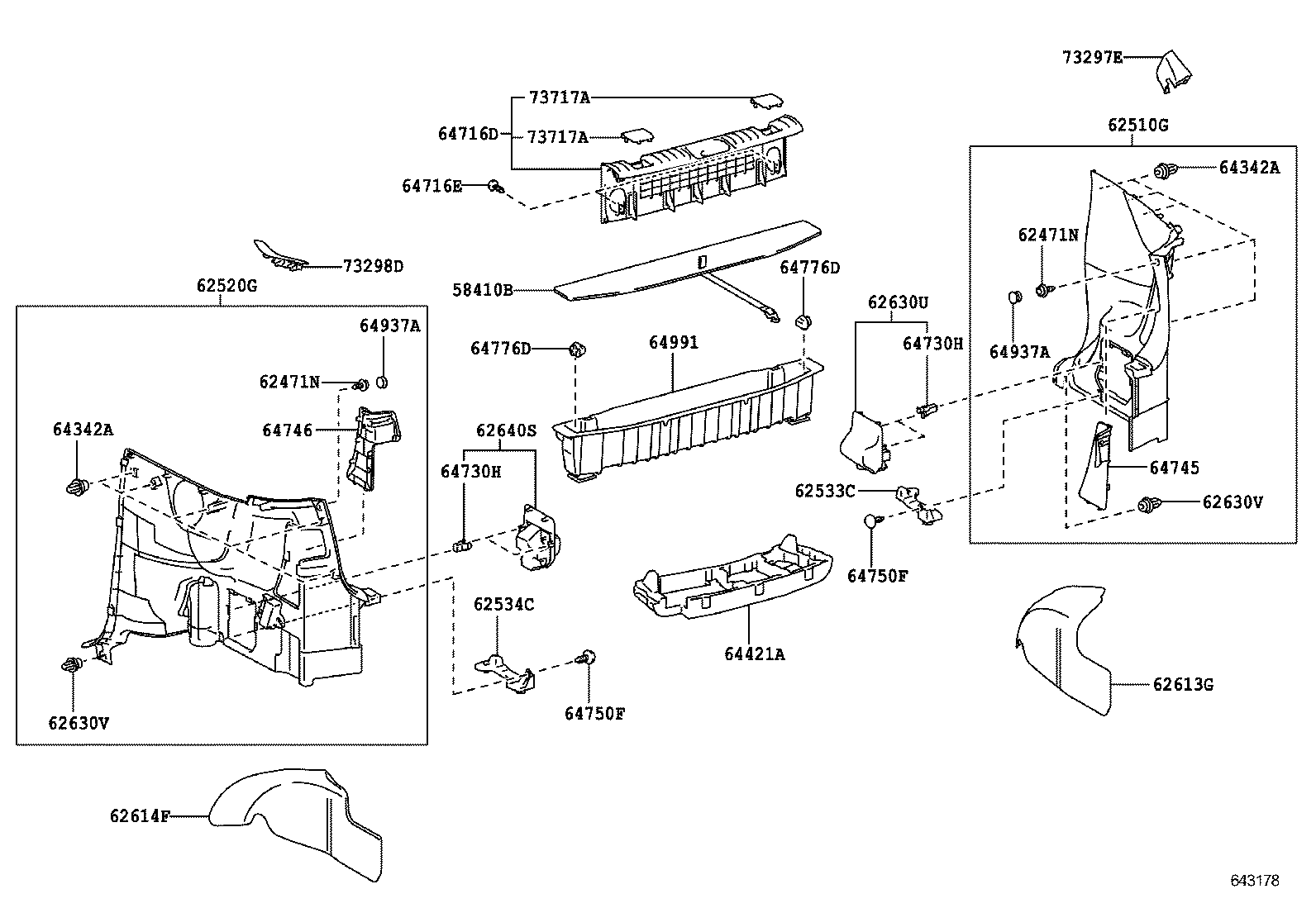  EQ EV |  DECK BOARD DECK TRIM COVER