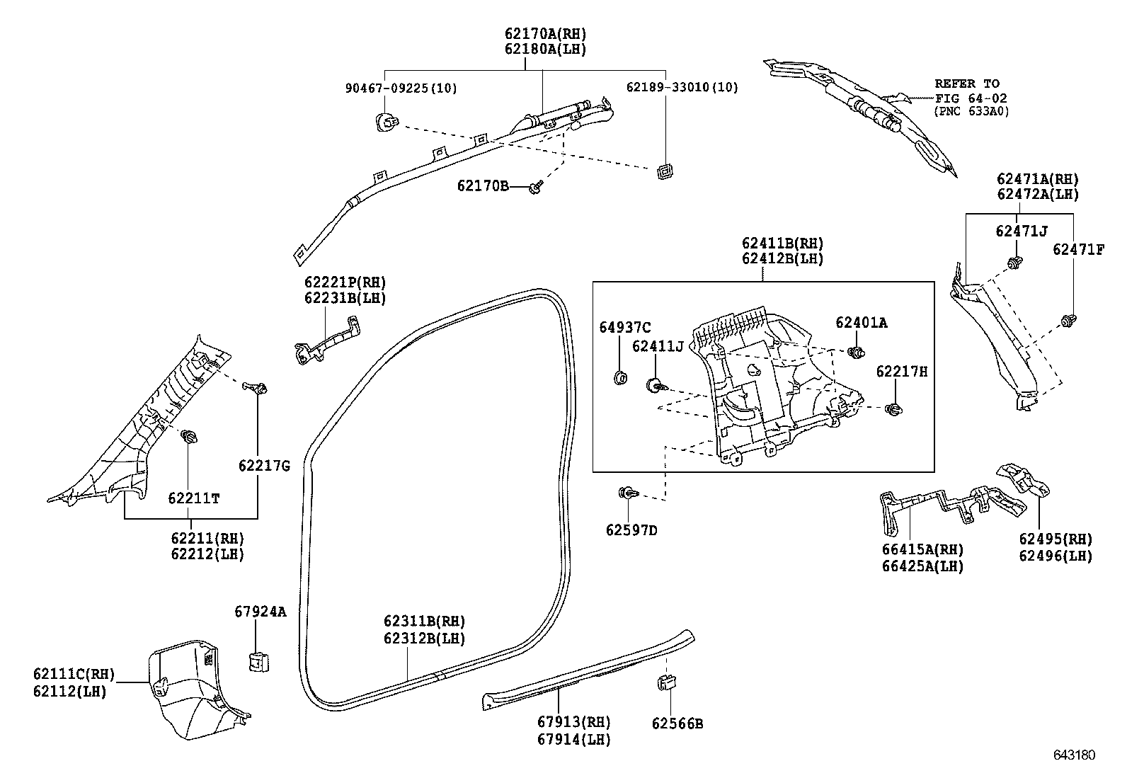  EQ EV |  INSIDE TRIM BOARD DOOR OPENING TRIM MOULDING