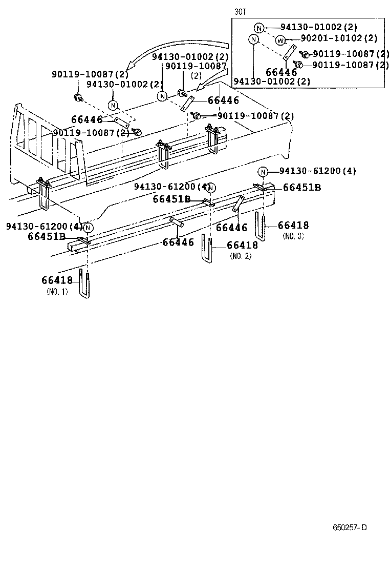  DYNA TOYOACE |  REAR BODY MOUNTING