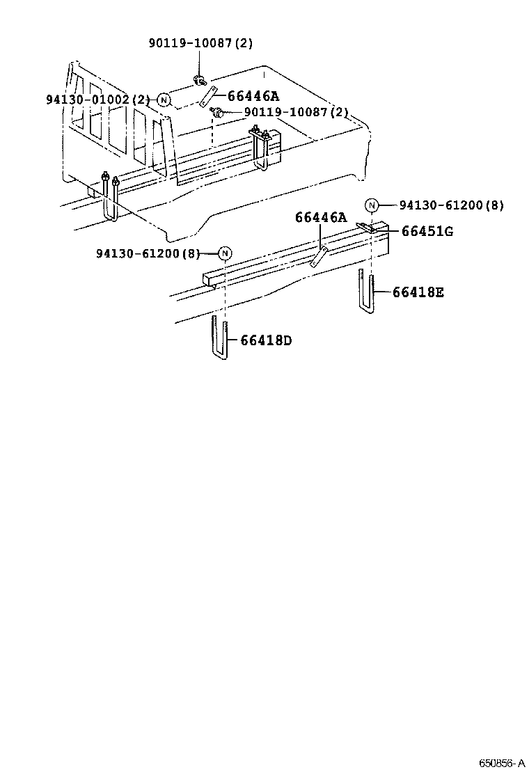  DYNA TOYOACE |  REAR BODY MOUNTING