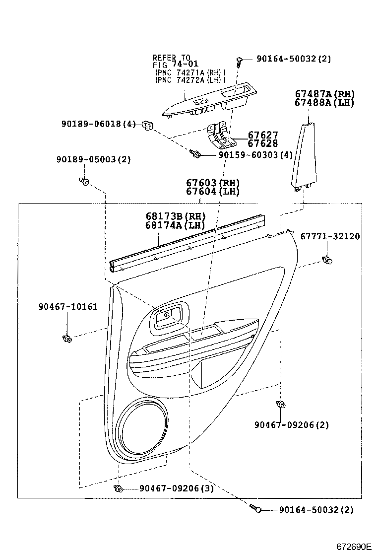  IST |  REAR DOOR PANEL GLASS