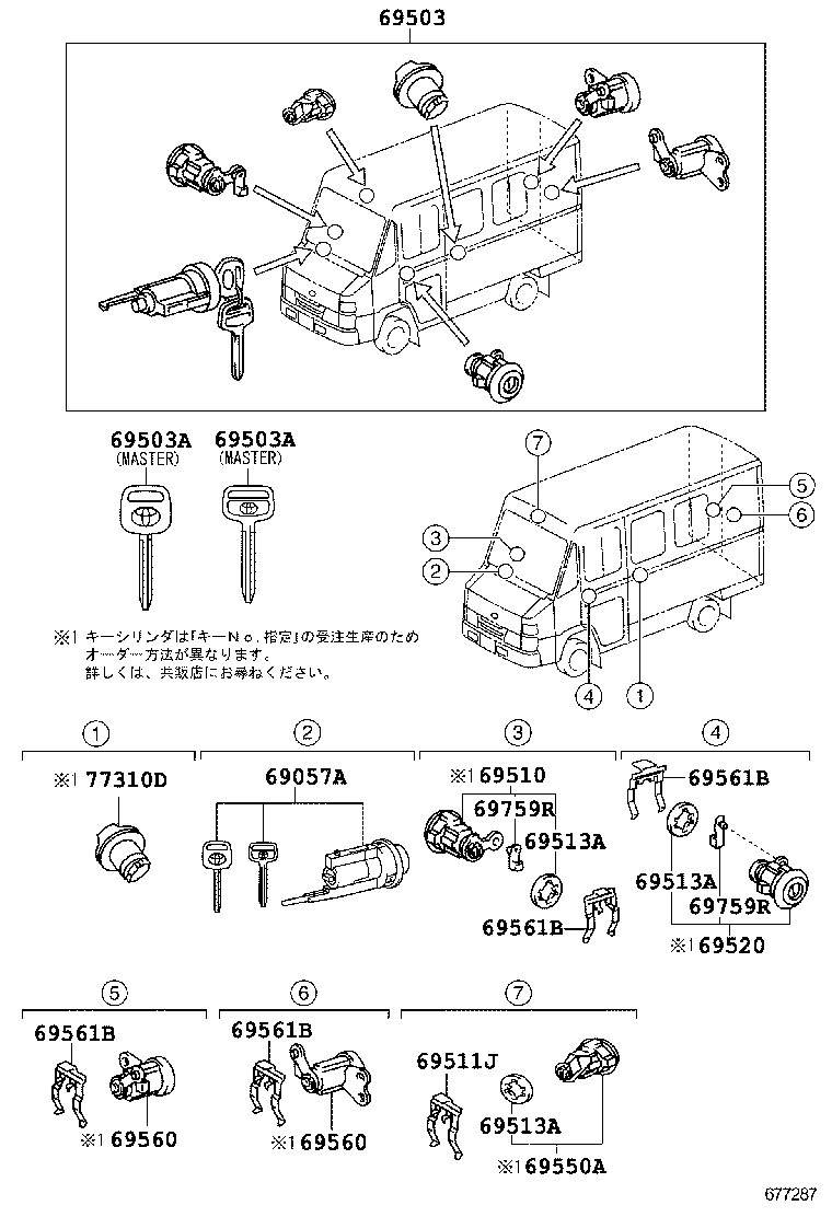  QUICK DELIVERY 200 |  LOCK CYLINDER SET