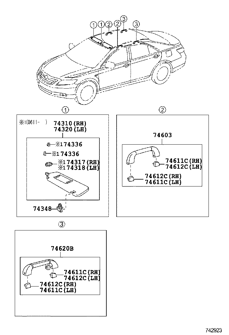  CAMRY |  ARMREST VISOR