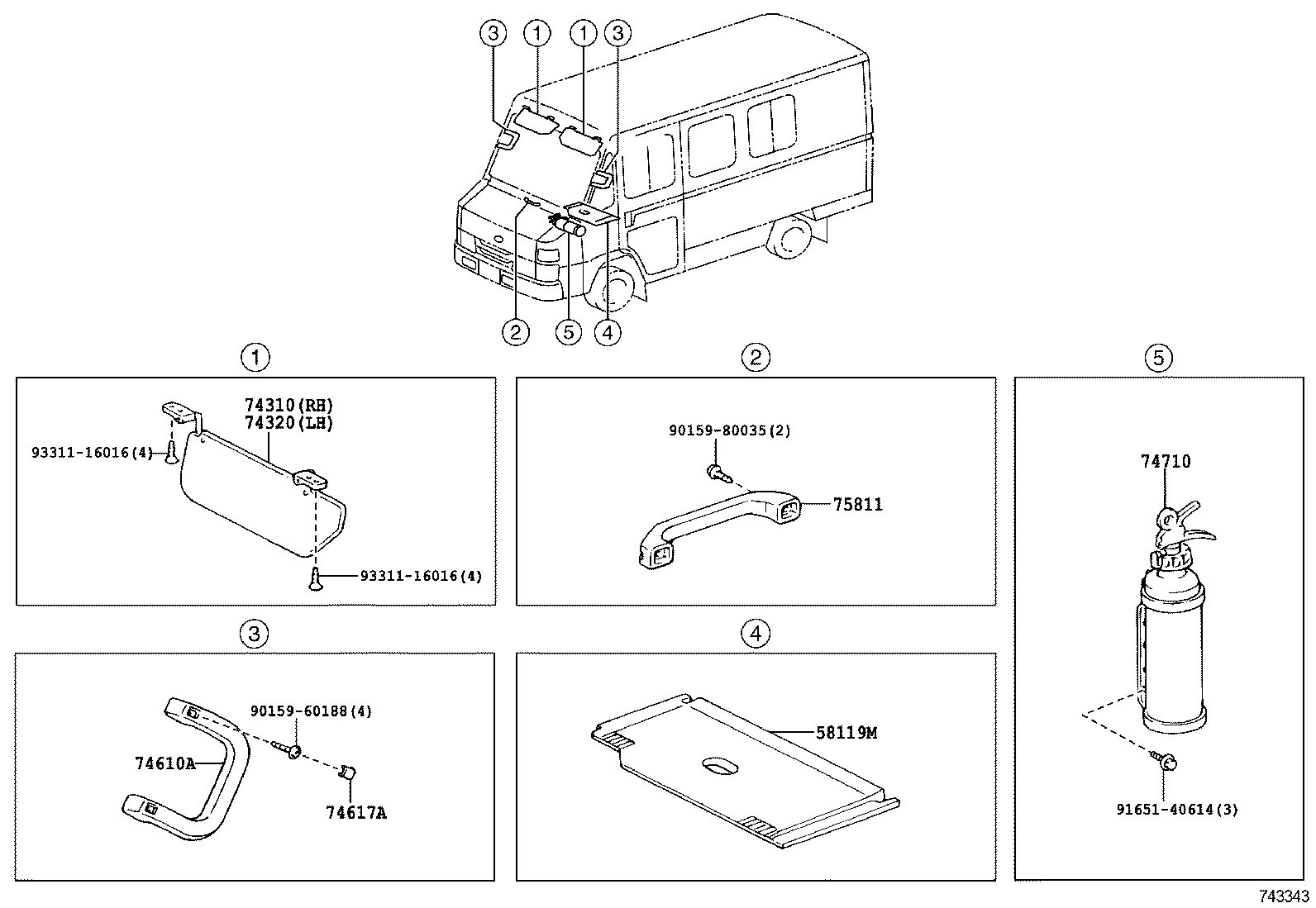  QUICK DELIVERY 200 |  ARMREST VISOR