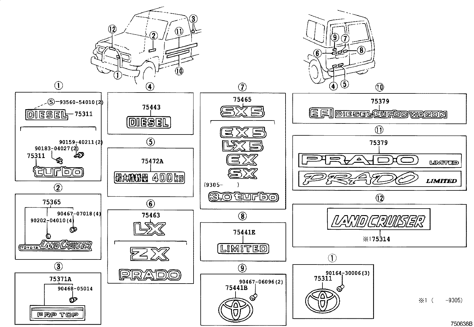  LAND CRUISER 70 |  EMBLEM NAME PLATE