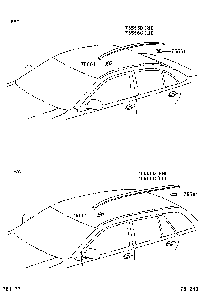  AVENSIS |  SIDE MOULDING