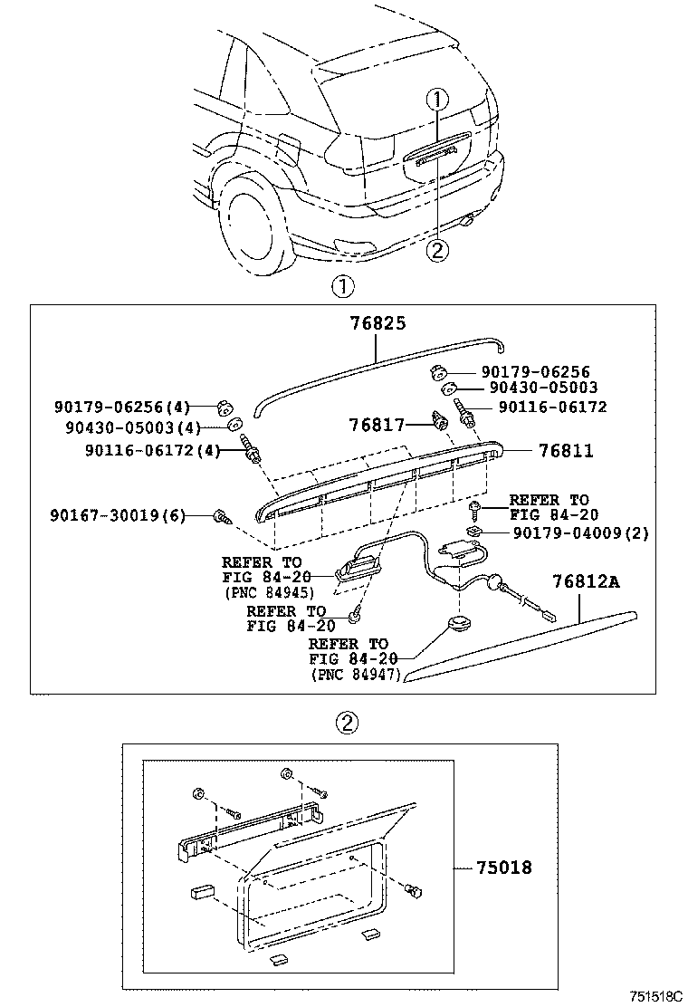  HARRIER HV |  REAR MOULDING