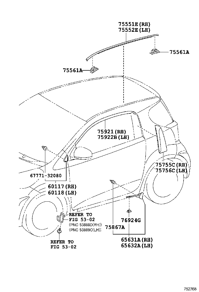  EQ EV |  SIDE MOULDING