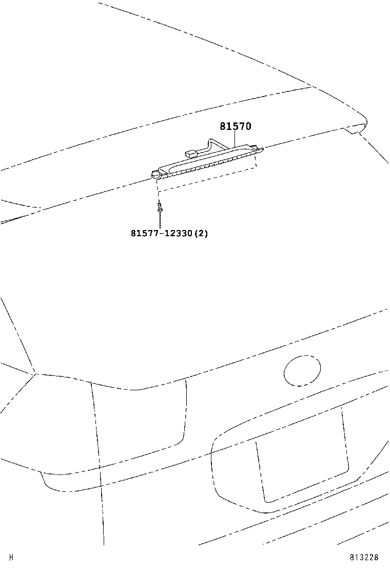  HARRIER HV |  CENTER STOP LAMP