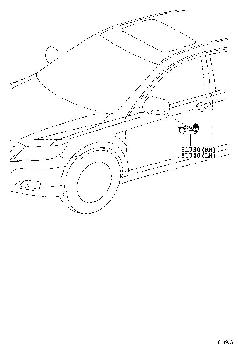  CAMRY |  SIDE TURN SIGNAL LAMP OUTER MIRROR LAMP