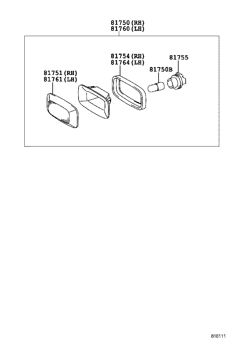  QUICK DELIVERY 200 |  REAR SIDE MARKER LAMP
