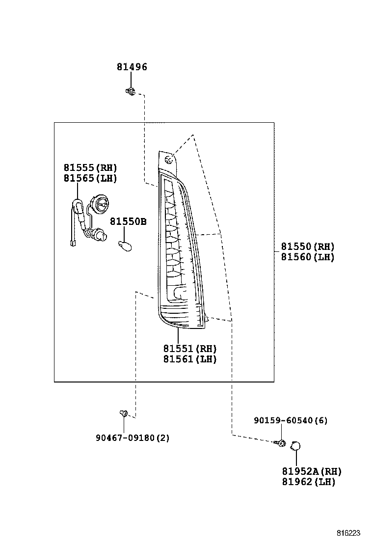  MARK 2 MARK 2 BLIT |  REAR COMBINATION LAMP