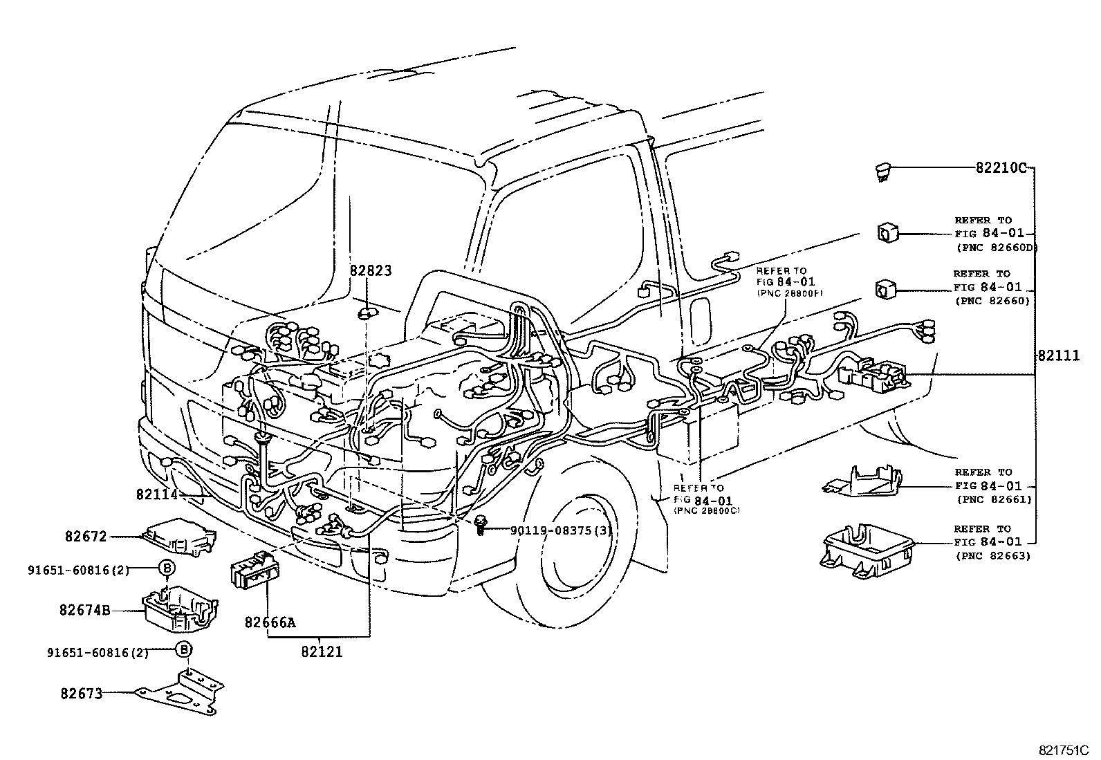  DYNA TOYOACE |  WIRING CLAMP