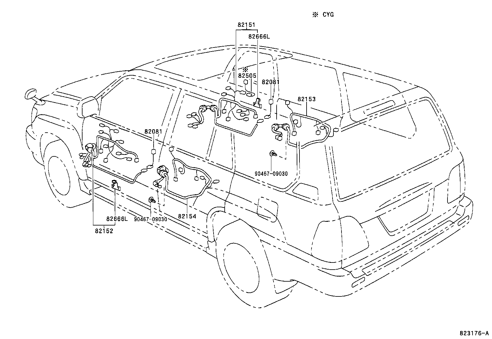  LAND CRUISER 100 |  WIRING CLAMP