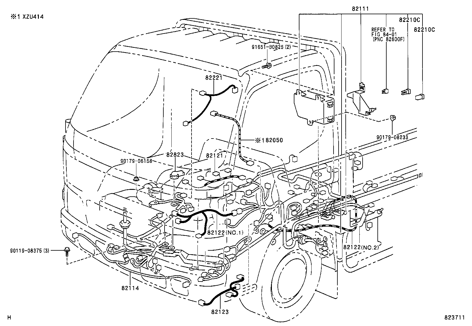  DYNA TOYOACE |  WIRING CLAMP