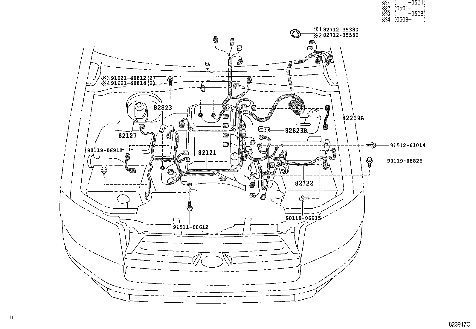  HILUX SURF |  WIRING CLAMP