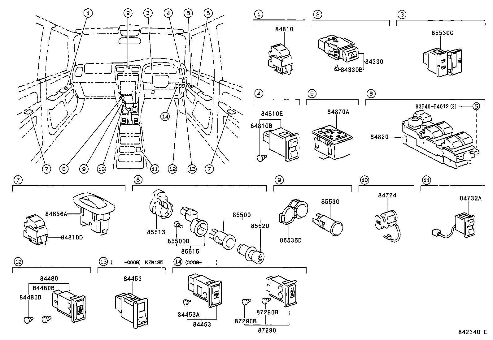  HILUX SURF |  SWITCH RELAY COMPUTER