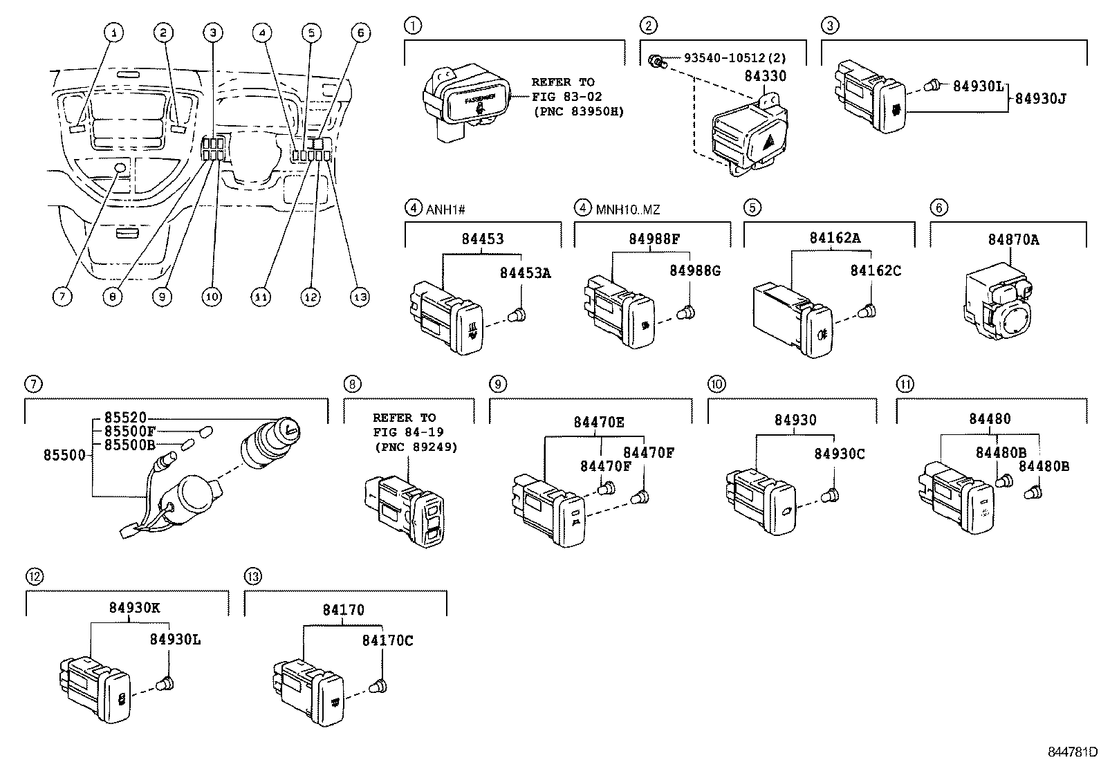  ALPHARD G V |  SWITCH RELAY COMPUTER