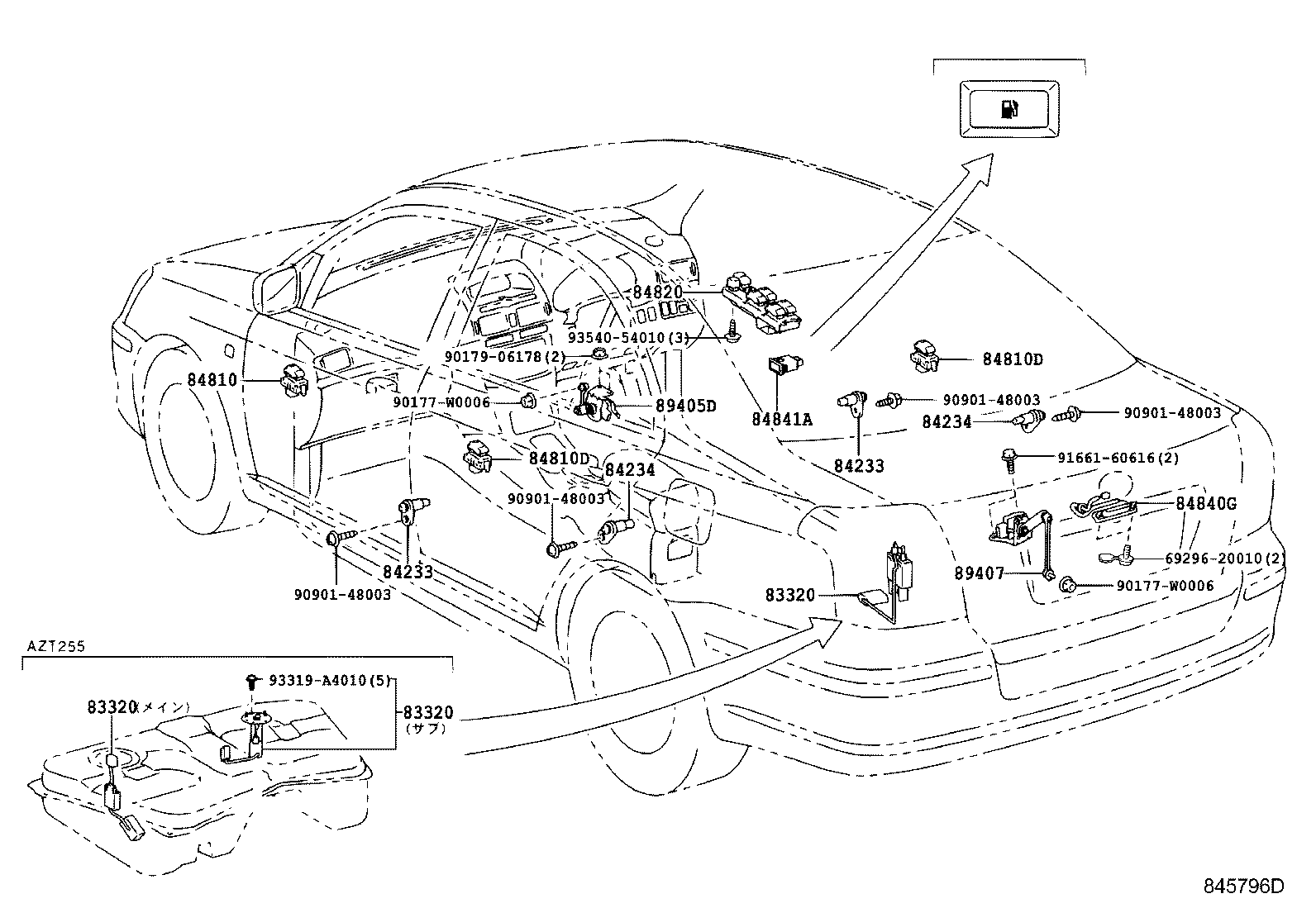  AVENSIS |  SWITCH RELAY COMPUTER