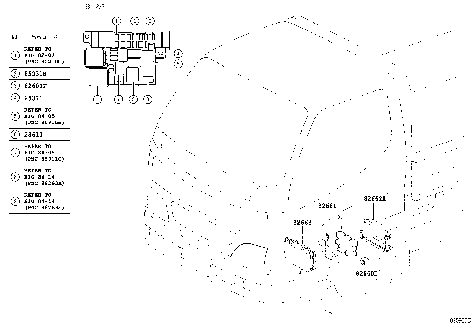  DYNA TOYOACE HV |  SWITCH RELAY COMPUTER