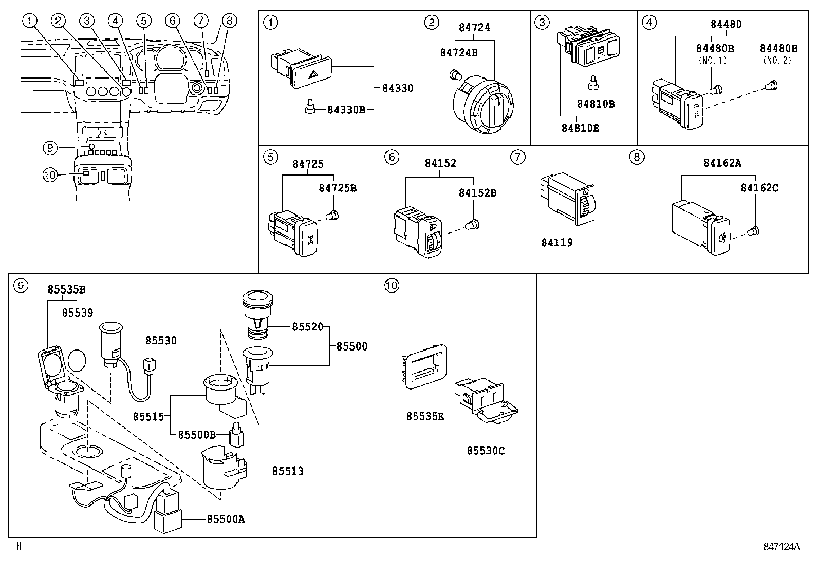  HILUX SURF |  SWITCH RELAY COMPUTER