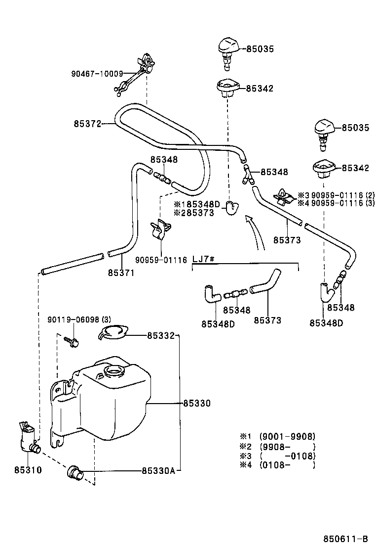  LAND CRUISER 70 |  WINDSHIELD WASHER