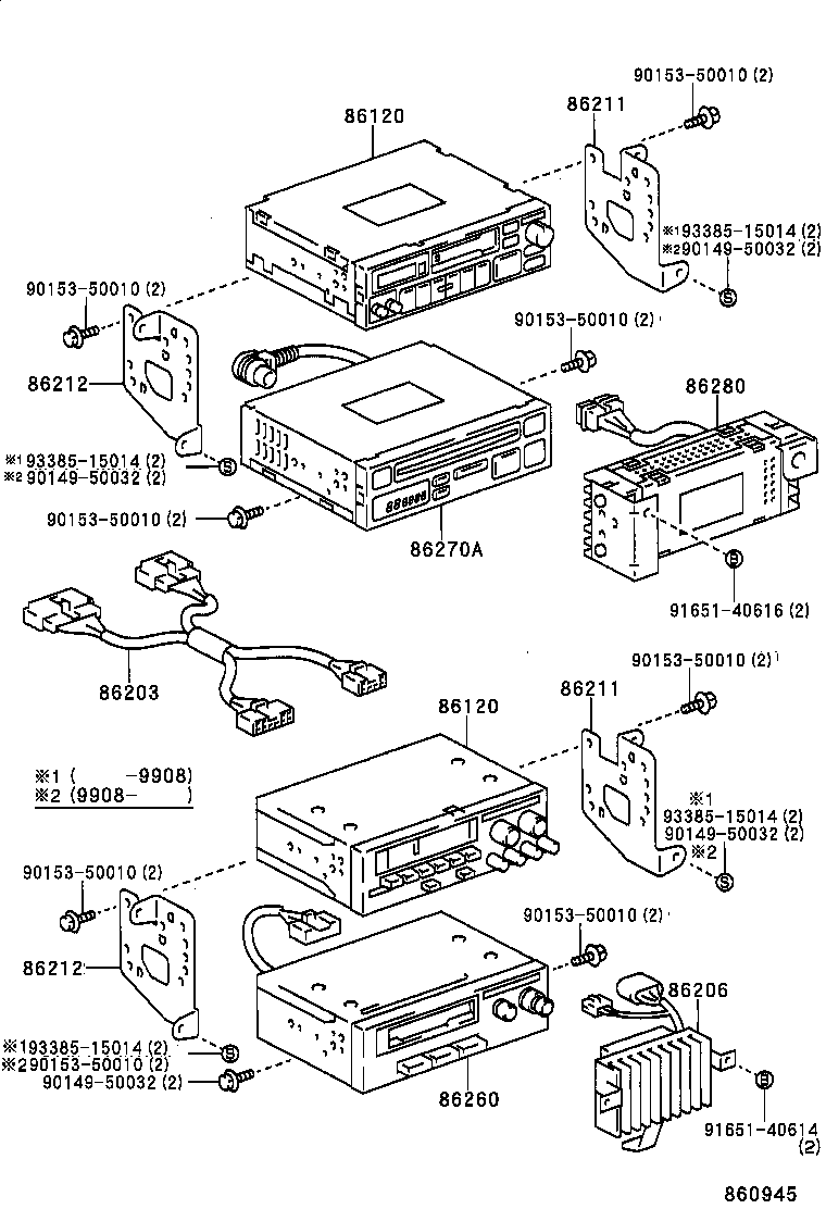  LAND CRUISER 70 |  RADIO RECEIVER AMPLIFIER CONDENSER