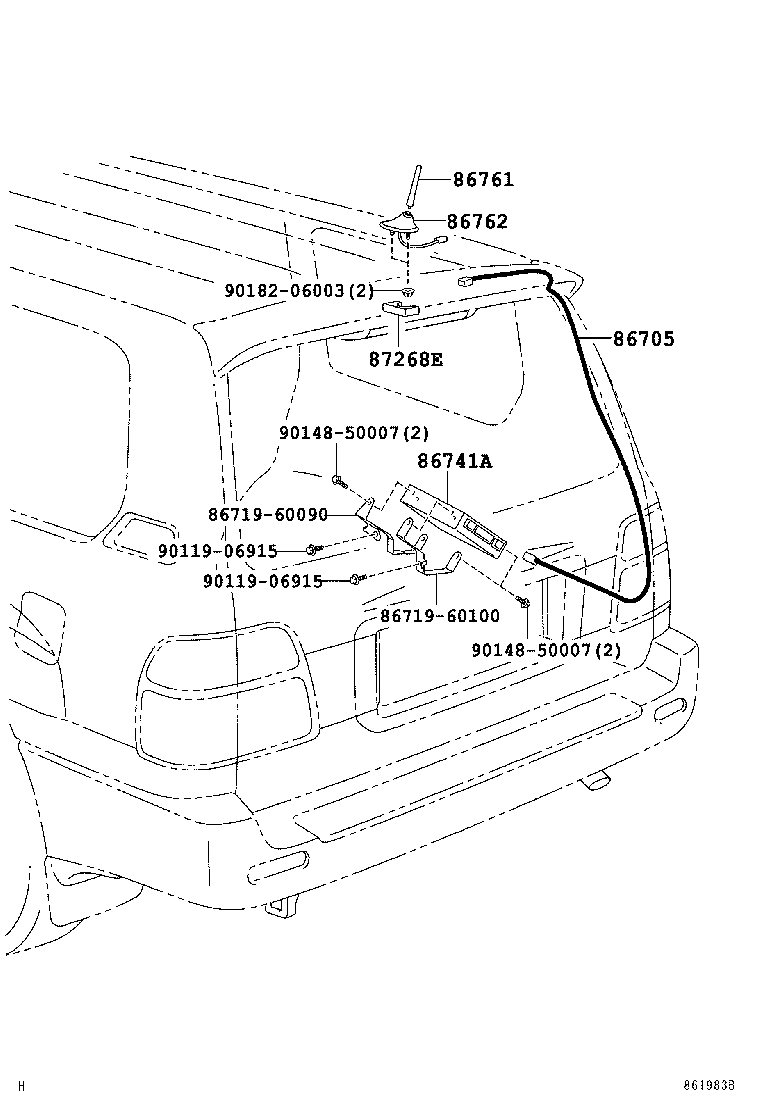  LAND CRUISER 100 |  TELEPHONE MAYDAY