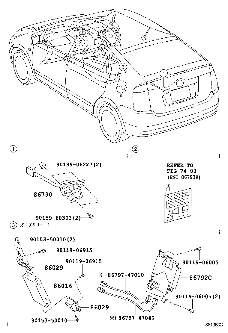  PRIUS |  REAR MONITOR DISPLAY CAMERA