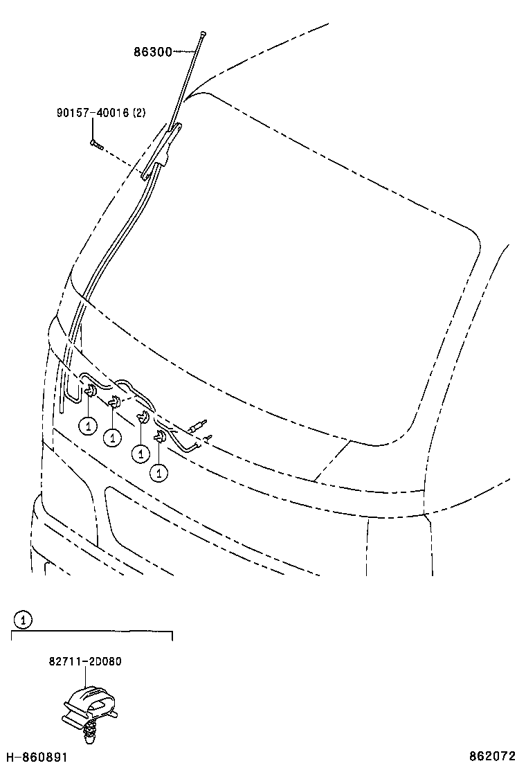  DYNA TOYOACE HV |  ANTENNA