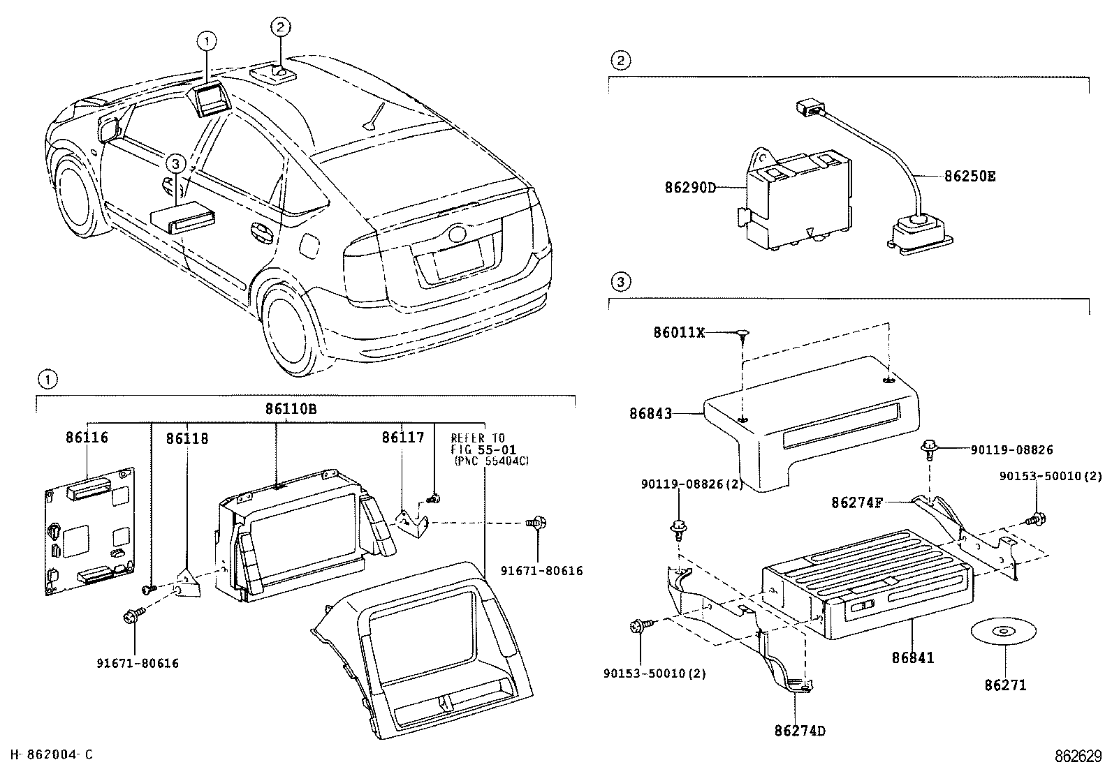  PRIUS |  NAVIGATION FRONT MONITOR DISPLAY