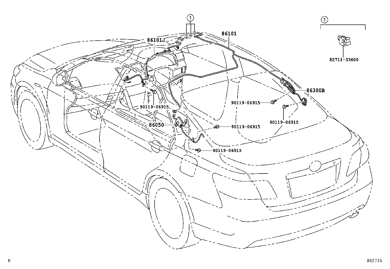  CAMRY |  ANTENNA