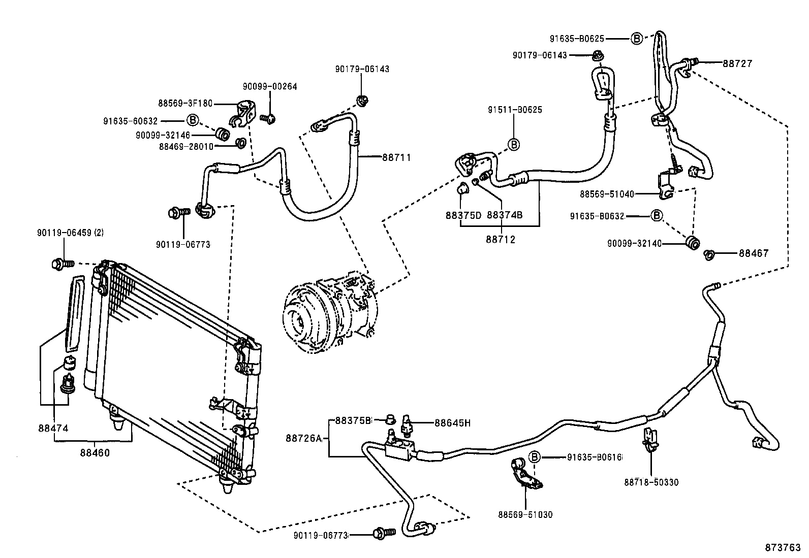  CROWN CROWN MAJESTA |  HEATING AIR CONDITIONING COOLER PIPING