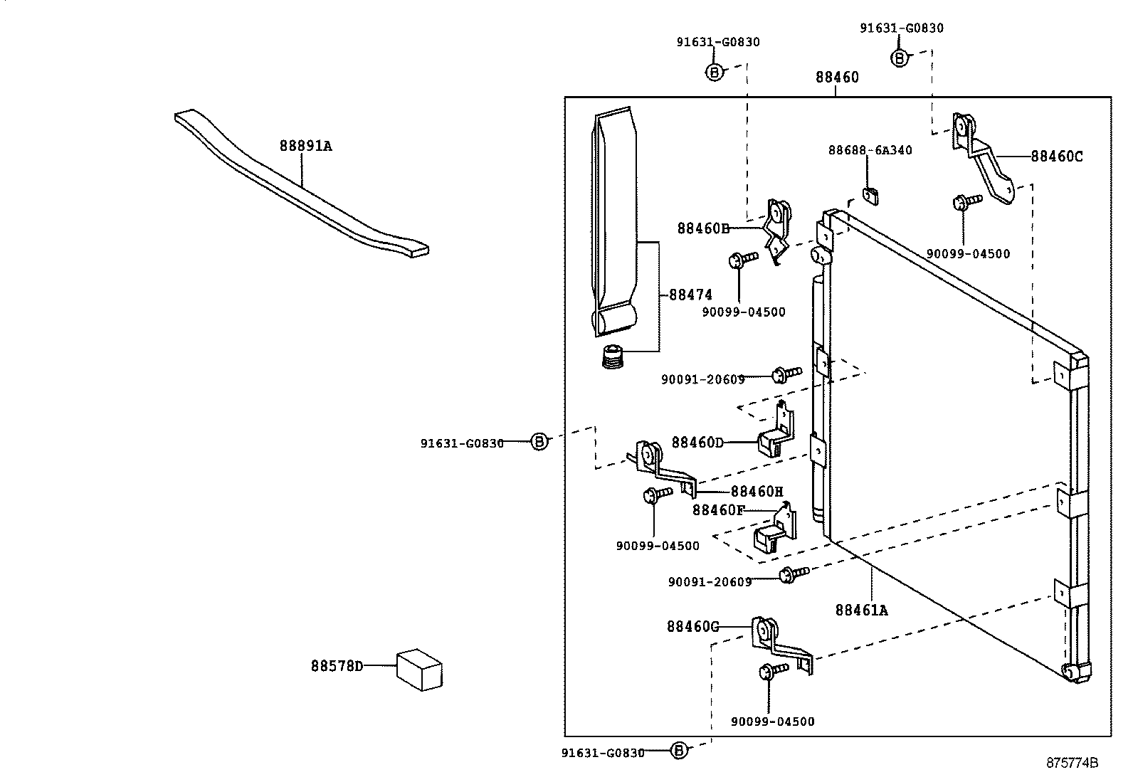  LAND CRUISER 100 |  HEATING AIR CONDITIONING COOLER PIPING