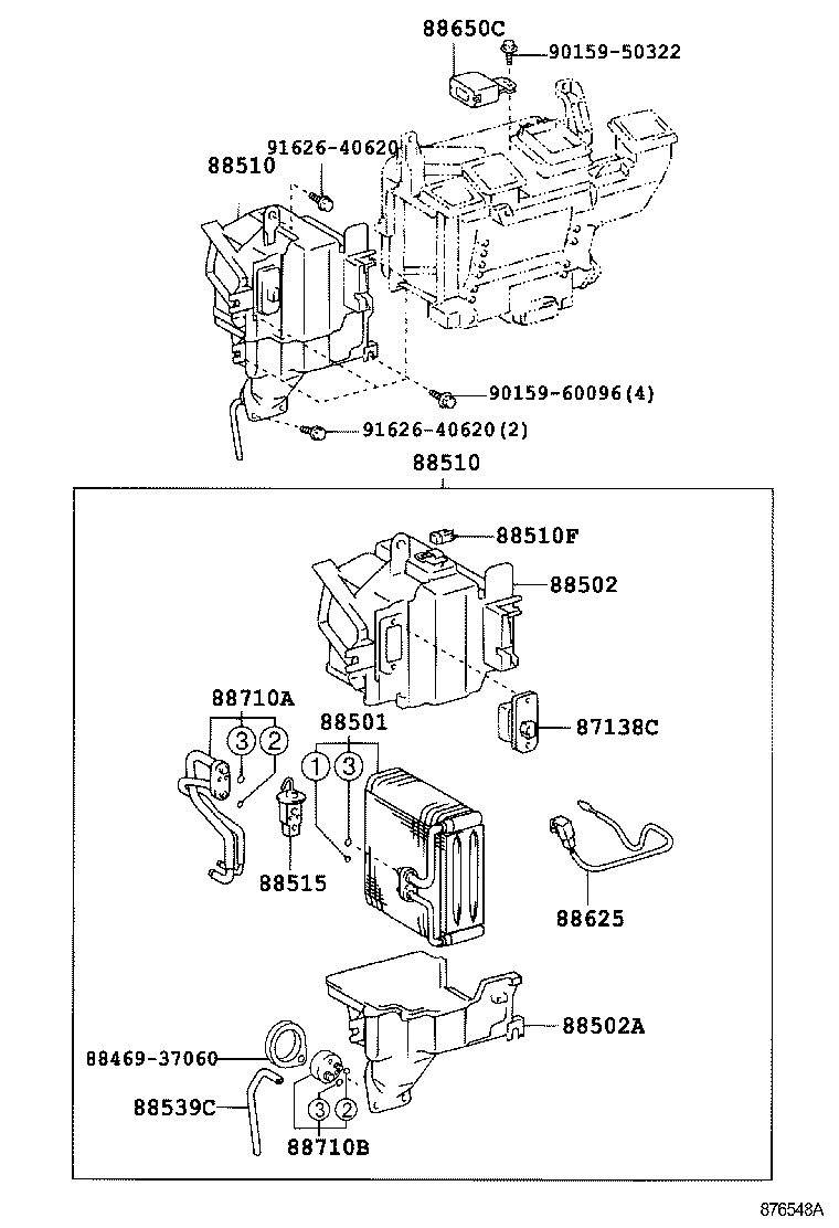  DYNA TOYOACE |  HEATING AIR CONDITIONING COOLER UNIT