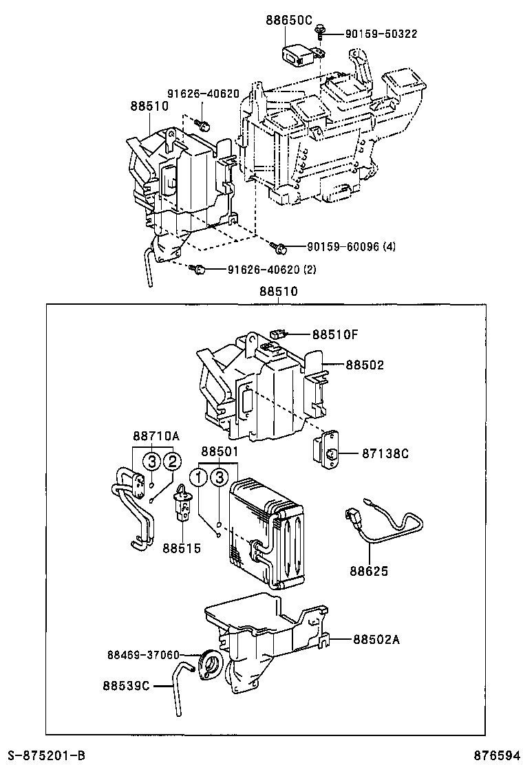  DYNA TOYOACE HV |  HEATING AIR CONDITIONING COOLER UNIT