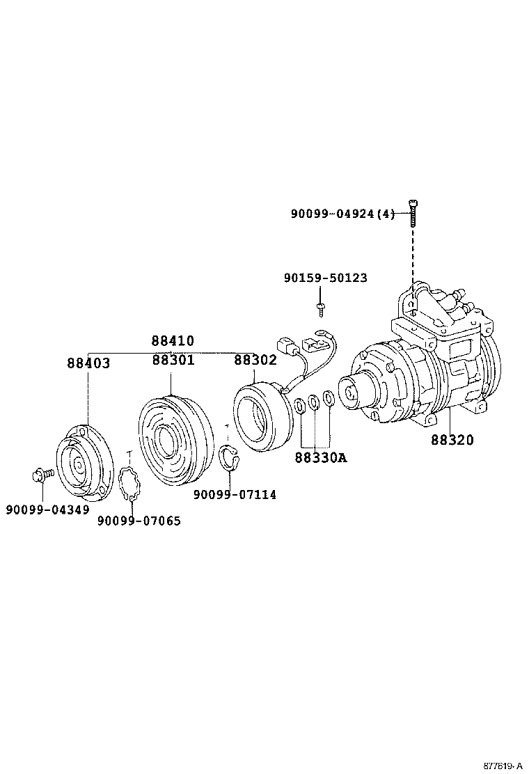  LAND CRUISER 70 |  HEATING AIR CONDITIONING COMPRESSOR