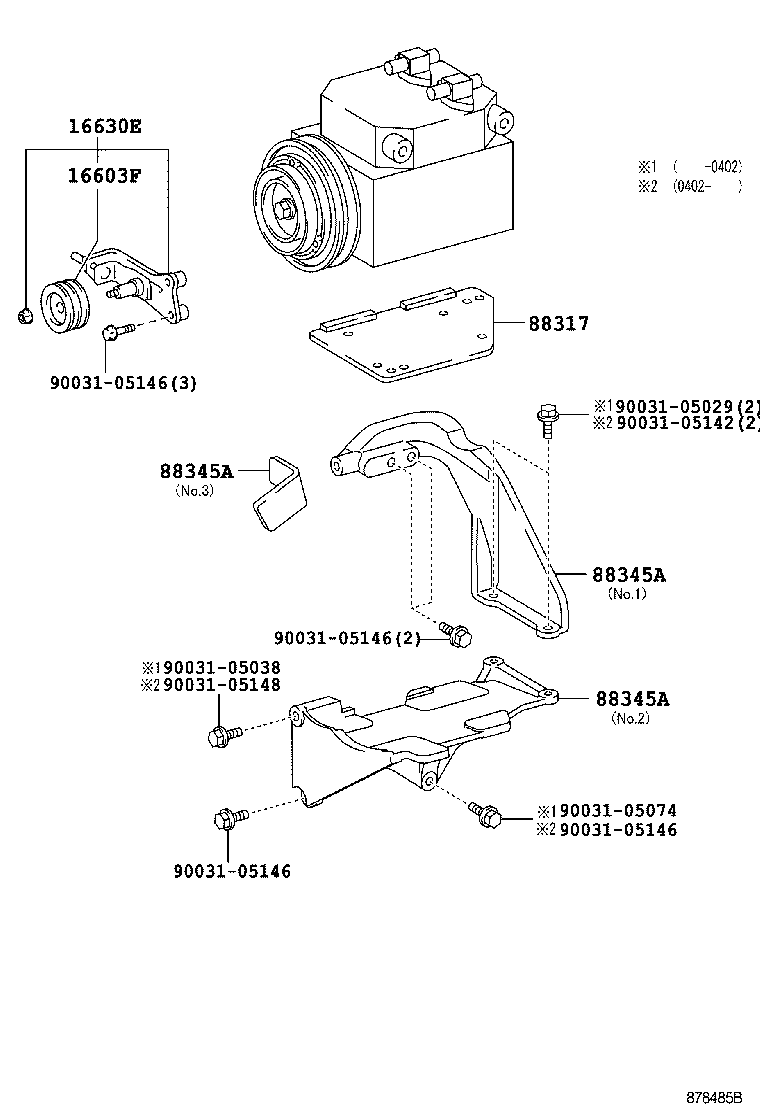  DYNA TOYOACE HV |  HEATING AIR CONDITIONING COMPRESSOR