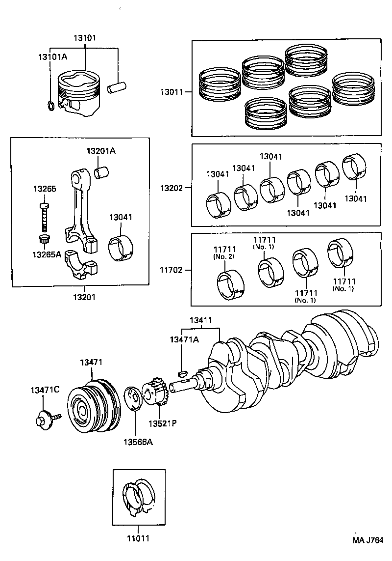  HILUX SURF |  CRANKSHAFT PISTON