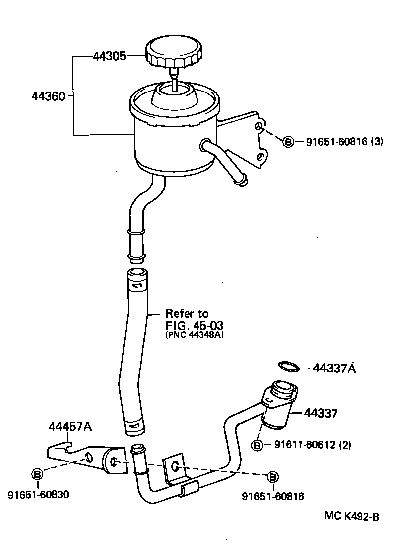  LAND CRUISER 70 |  VANE PUMP RESERVOIR POWER STEERING