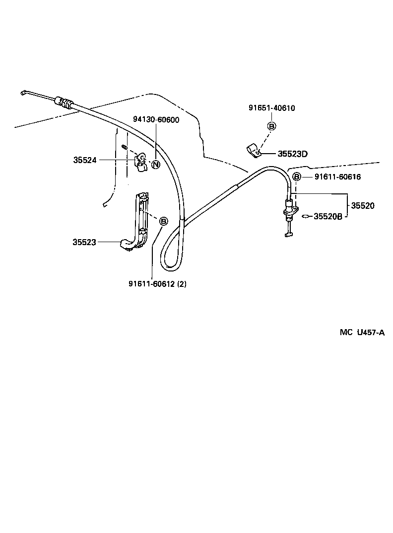  HILUX SURF |  THROTTLE LINK VALVE LEVER ATM