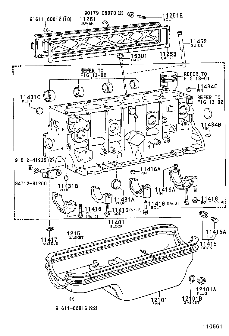  LAND CRUISER S T H T |  CYLINDER BLOCK