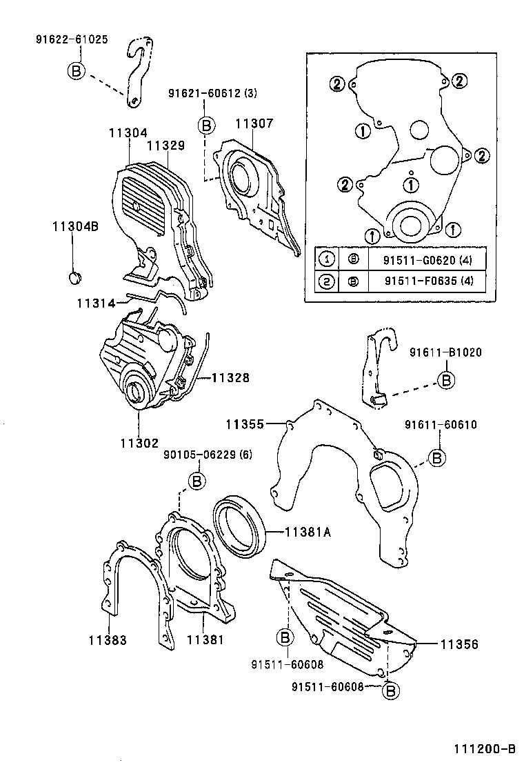  CHASER |  TIMING GEAR COVER REAR END PLATE