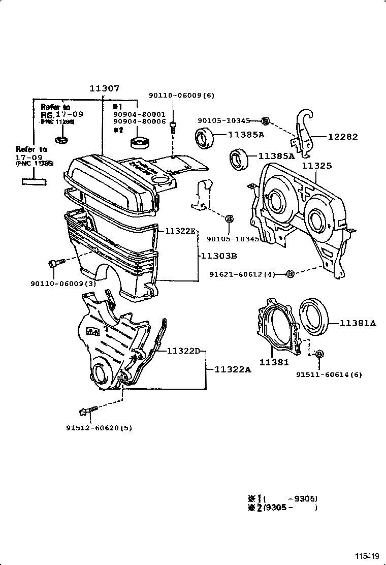  MARK 2 |  TIMING GEAR COVER REAR END PLATE