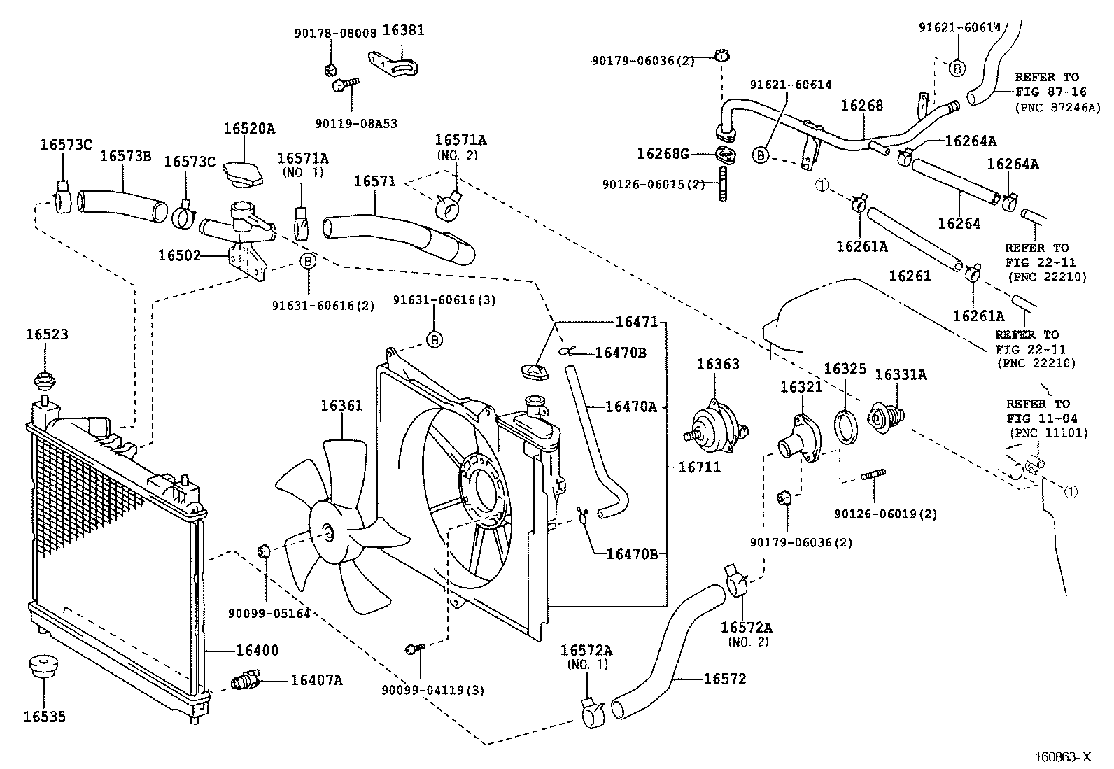  WILL VI |  RADIATOR WATER OUTLET