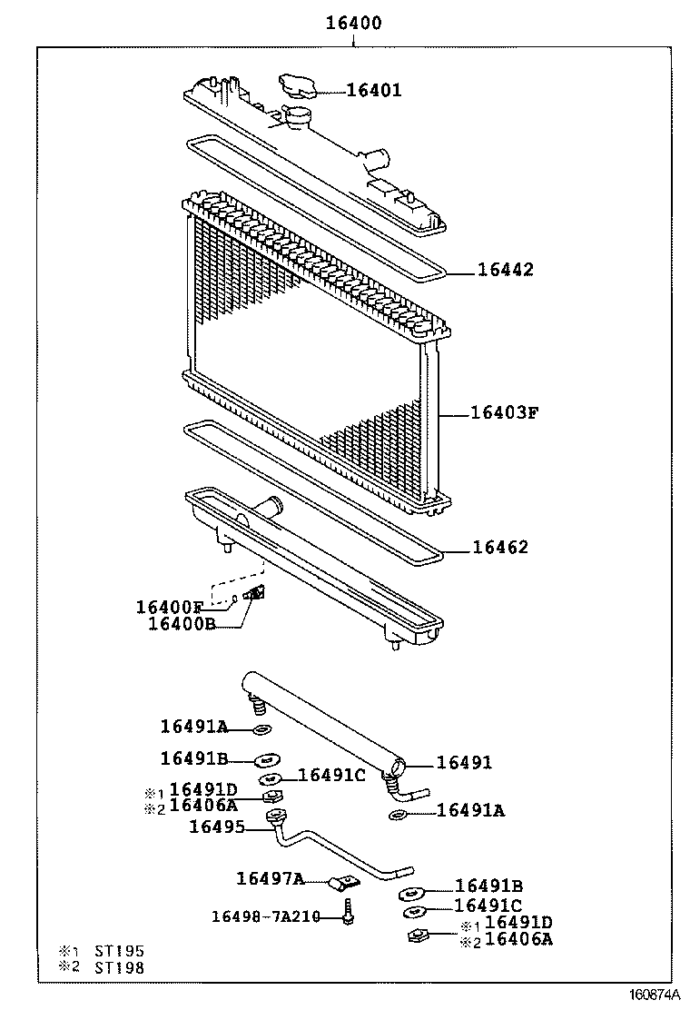  CALDINA |  RADIATOR WATER OUTLET